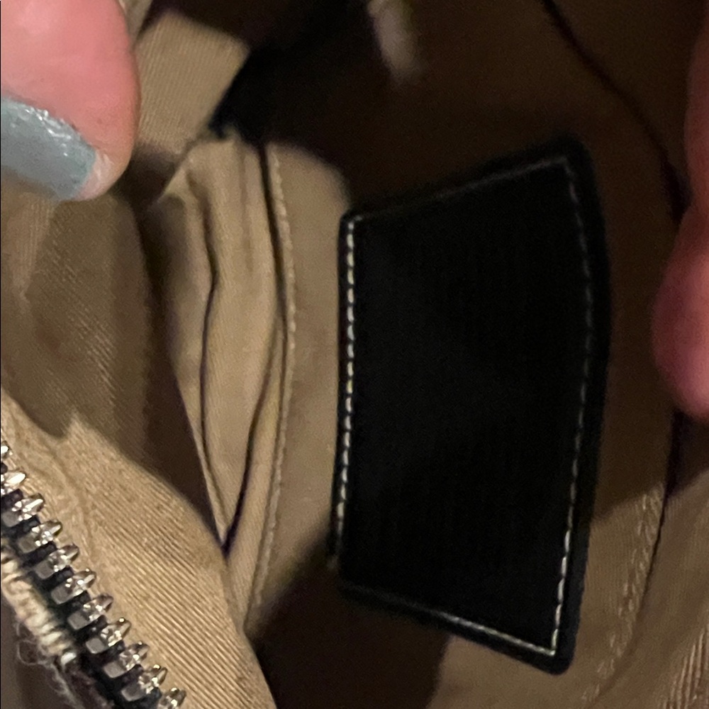 (Final Sale) Vintage Coach Signature Brown and Cream mini purse - Picture 6 of 6